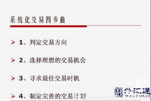 如何做一笔系统化的交易?