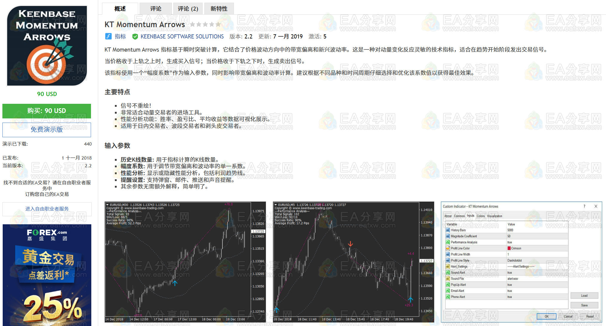 KT Momentum Arrows 破限版_EAAI.TOP_EA分享网_交易学习APP_EA交易爱好者联盟