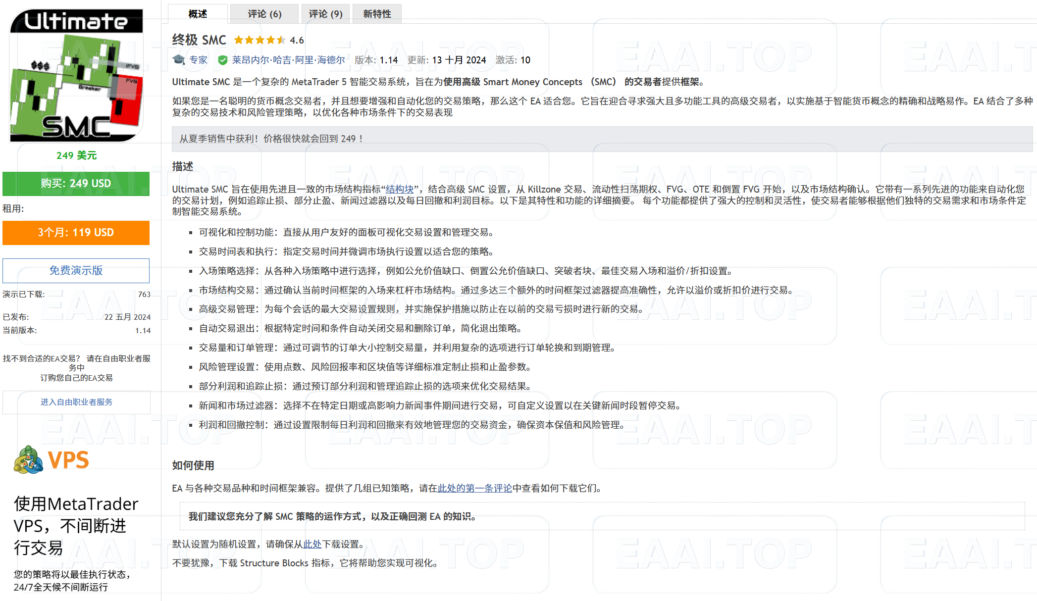 Ultimate SMC 破限版_EA交易社群_EA分享_EAAI.TOP_EA分享网_交易学习APP_EA交易爱好者联盟